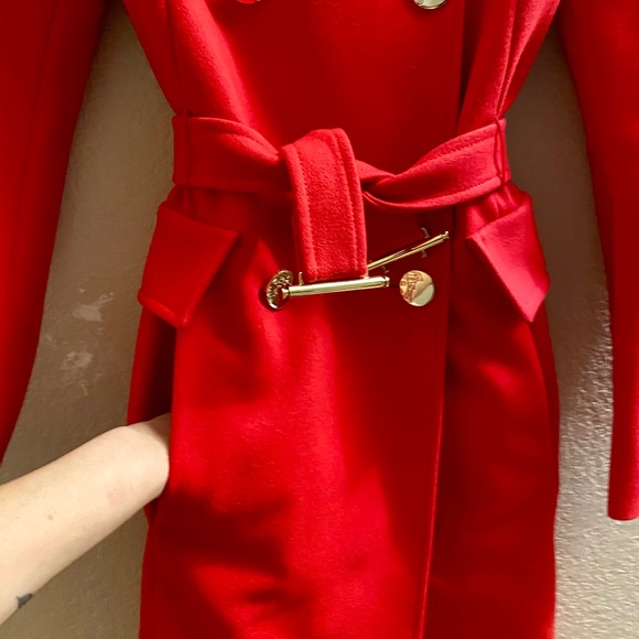 Versace Red trench coat - Picture 4 of 14